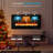 36"W Electric Fireplaces Heater, Recessed Ultra Thin Wall Mounted,Low Noise,8HTimer & Remote Control For Living Room with Overheating Protection,Crystal & 12 Adjustable Color,750W/1500W