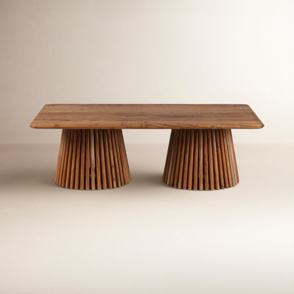 Roanne Solid Wood Single Coffee Table, Natural
