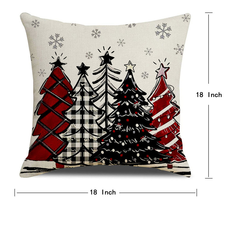 Ensemble de 4 housses de coussin Christmas