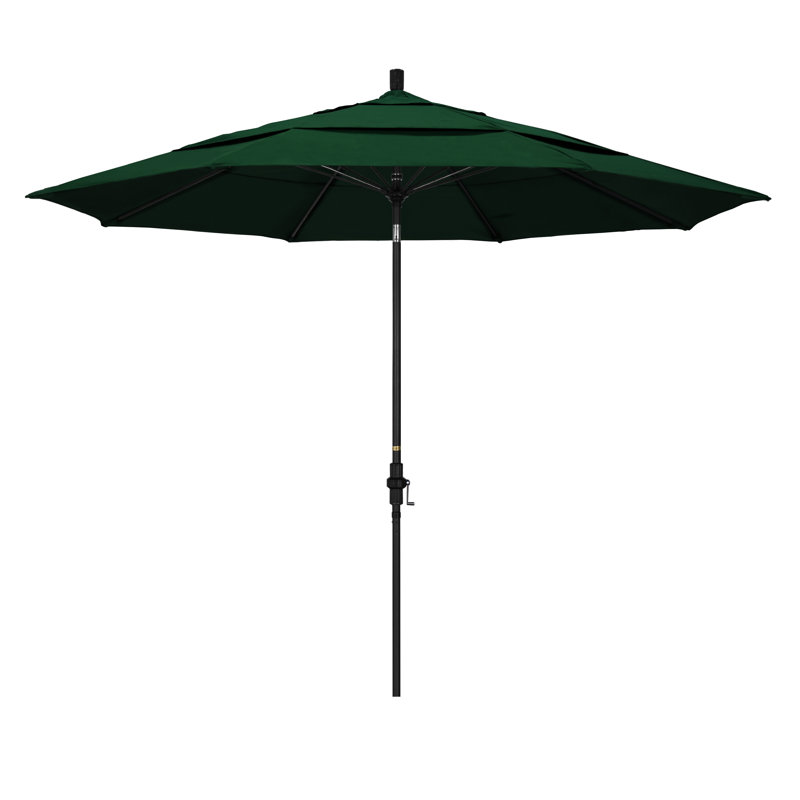 Brent 132'' Market Sunbrella® Umbrella, Canvas Forest Green Sunbrella® Canvas
