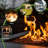 50000 Propane Fire Pit Table, 28in Square Outdoor Dinning Fireplace With Lid & Lava Stone, For Deck Backyard Garden Gas And Approved Courtyard Patio