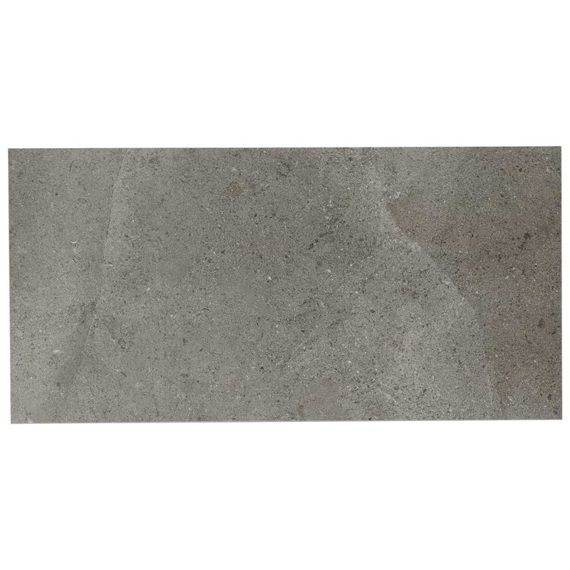 New Rock 12x24 Matte Porcelain Tile, Fossil Dark Gray