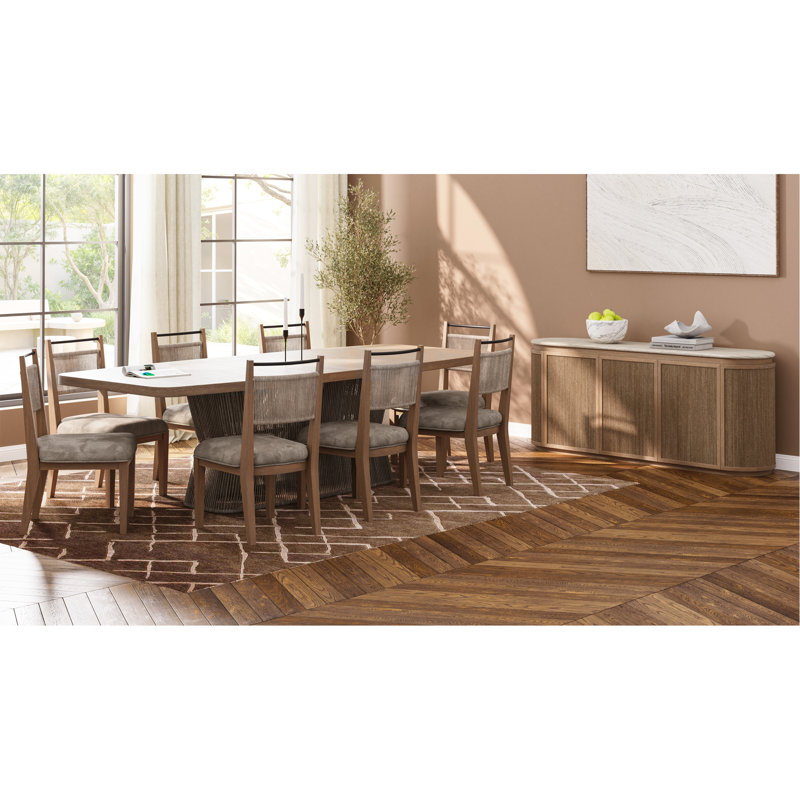 Dining Table - Toffe with Rope Base