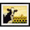 Luton tournesol «Lowell Herrero», reproduction d'art en rouge