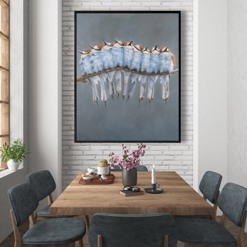«Bunch Of Small Birds On A Branch», reproduction sur toile