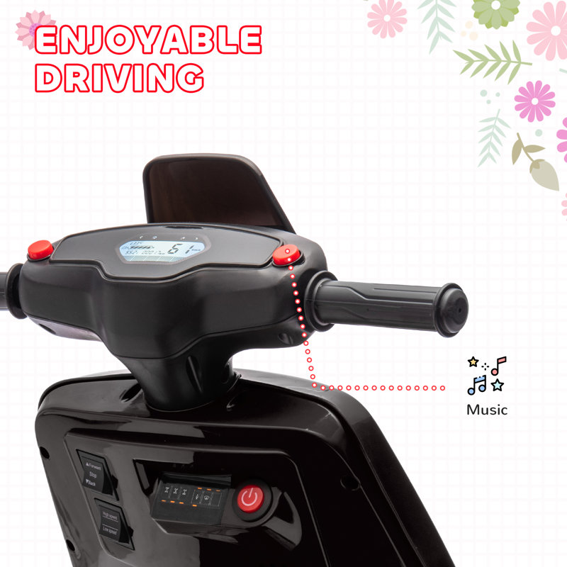 HOMCOM Battery Powered Ride On, Black
