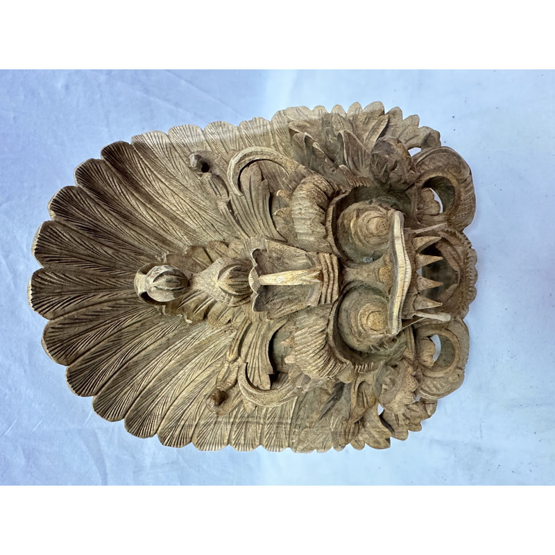 Handmade Solid Wood Barong Mask