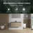 Passonno Bathroom Wall-mounted Single Sink Vanity With Black Quartz Sand Top And Natural Wood Finish Vanity-403602903