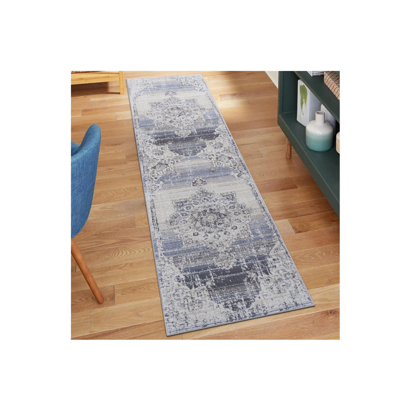 Collection 2X8 Medallion Non-Shedding Living Room Bedroom Dining Home Office Stylish And Stain Resistant Area Rug