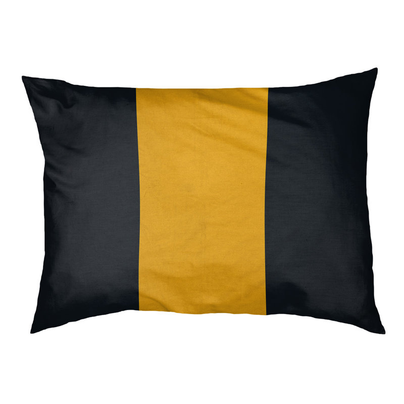 Coussin d'extérieur pour chien Florida Tribe, Small (28" W x 18" D x 6" H), Black/Gold