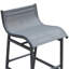 Ensemble de 3 chaises d'extérieur à hauteur de bar avec chaises en filet confortables et table en verre trempé pour une utilisation durable par tous les temps