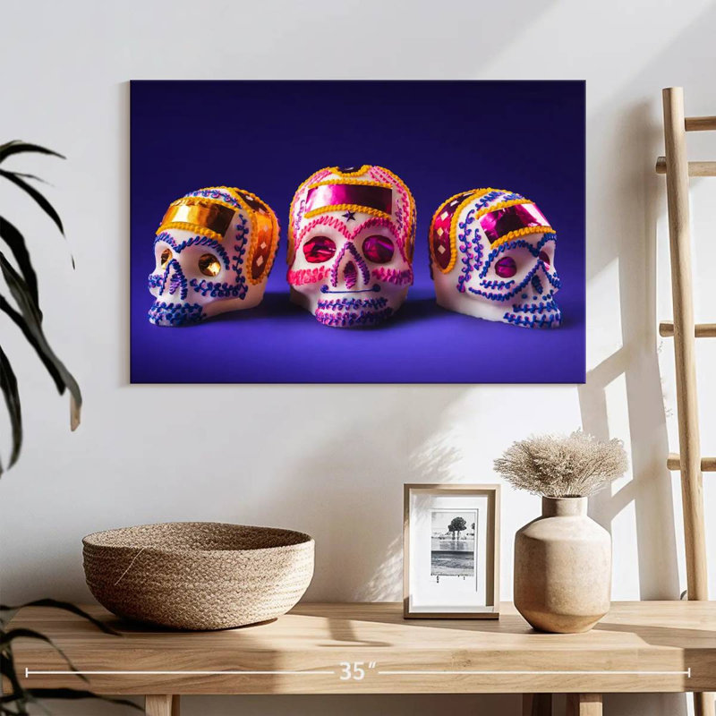 Jour des Morts, Sugar Skulls, H 16 po x l 24 po