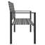Miakka Metal/Wicker Outdoor Bench-762960401