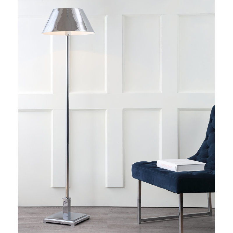 Filkins 60'' Traditional Floor Lamp, Chrome