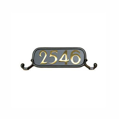 Plaque d'adresse personnalisée en aluminium Williamsburg