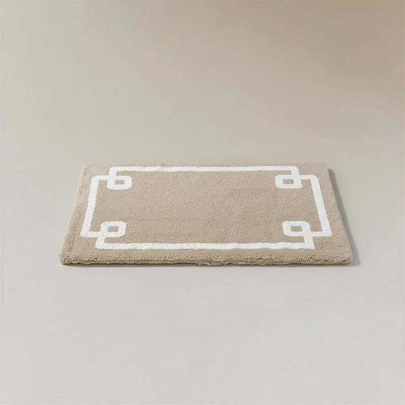 Cotton Tufted Bath Mat with Anti-Slip Backing