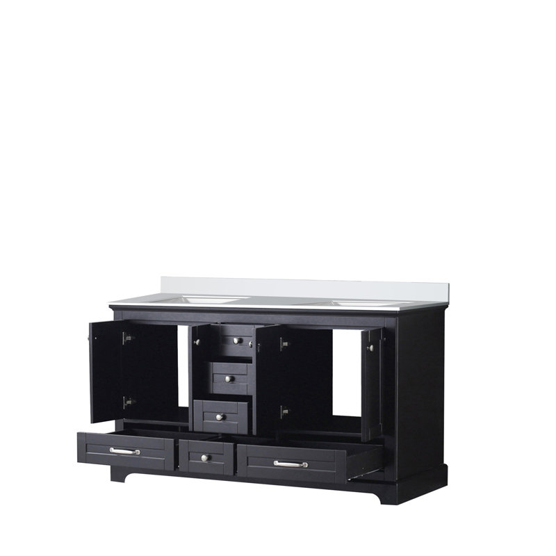 Double Bath Vanity 60 in. W x 22 in. D, with Cultured Marble Top