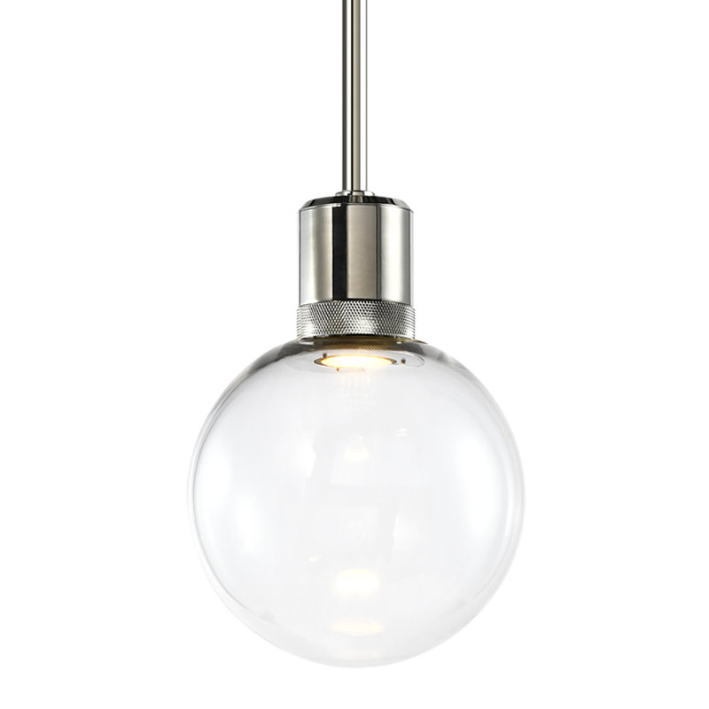 Zigrina Pendant, Polished Nickel