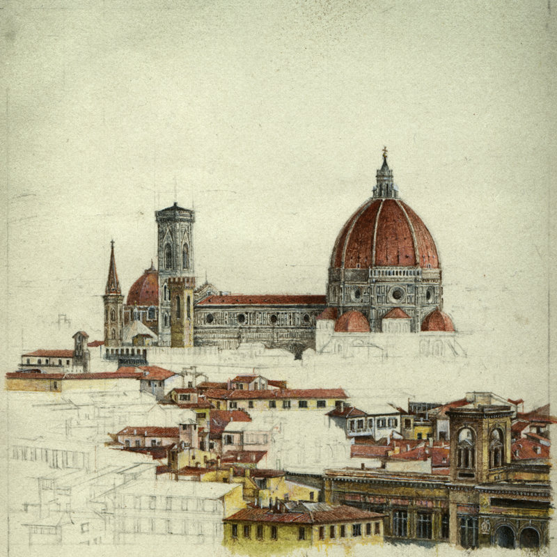 Florence by Yaroslavgerzhedovich - Wrapped Canvas Print, 51cm H x 51cm W