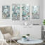 Bleu sarcelle - ensemble de 4 toiles tendues-1614889705