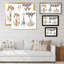 «Cute Giraffe Botanical Portrait», reproduction sur toile flottante-1497281262-1497281251