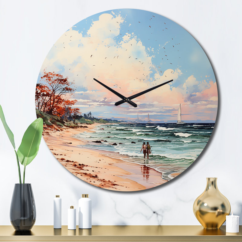 Horloge murale en métal, Grand