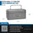 6" CASHBOX W COMBINATION LOCK GREY