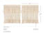 Rideau de café en coton de couleur unie 72 "Urbano-1169506437-1169506436