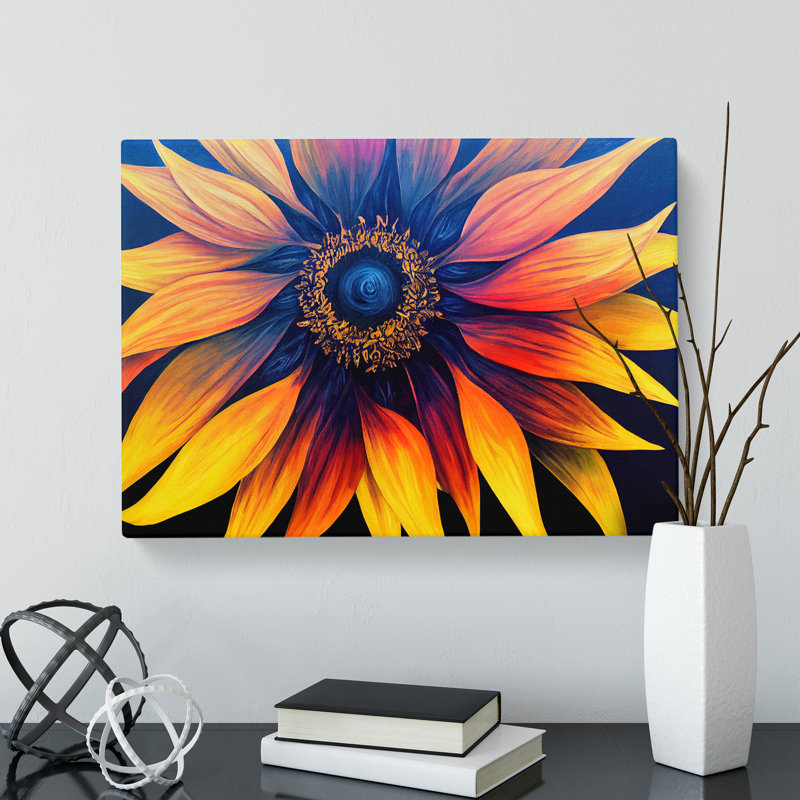 Attractive Sunflower - Wrapped Canvas, 40cm H x 60cm W