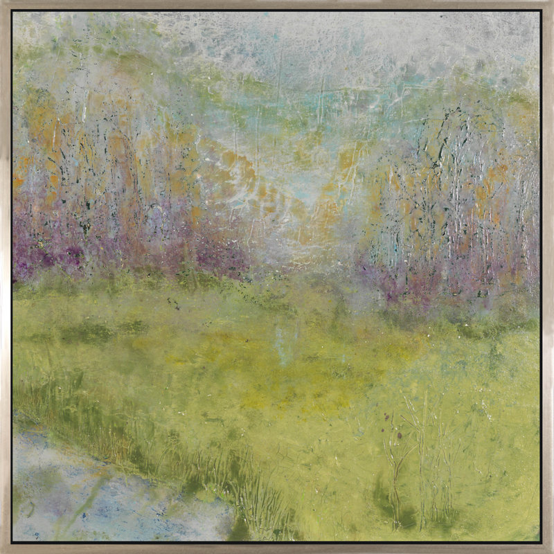 Fall Beginnings Painting, Silver Framed