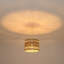 Luminaire suspendu tissé en rotin 1 lumière Modern Farmhouse Boho