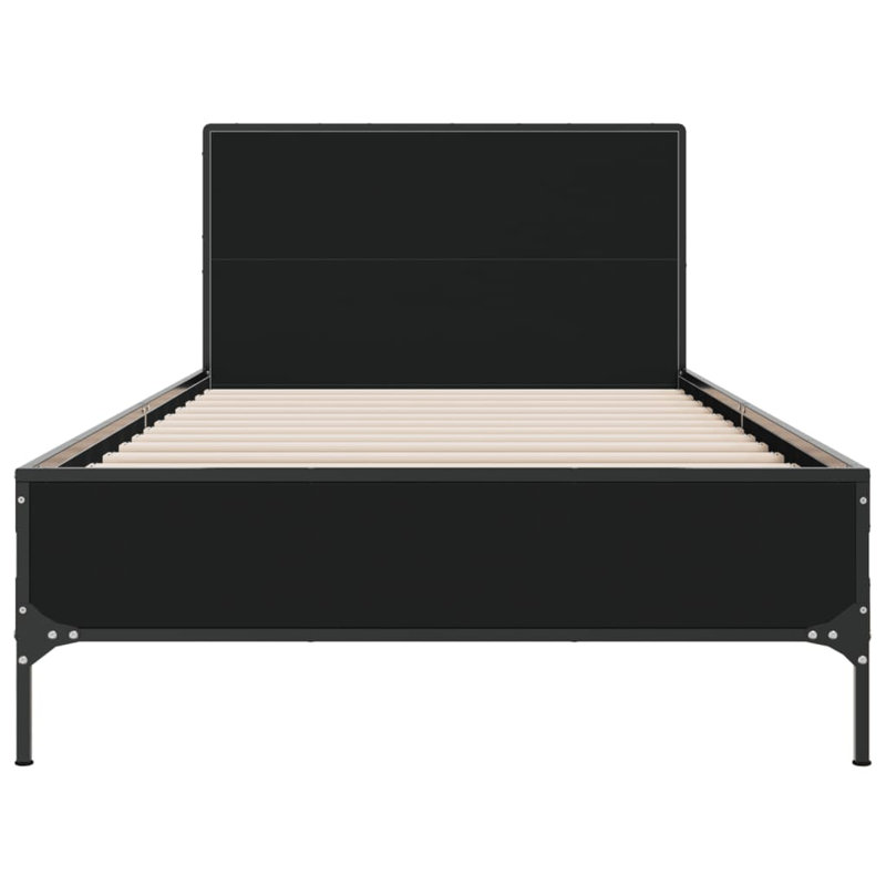 Paza Bed, European Single (90 x 200cm), Black