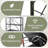 5-Tier Foldable Storage Shelf with Wheels