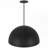 24" Diameter Integrated LED Black Pendant