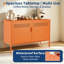 Armoire de rangement en métal avec 2 portes Locker | Tablette intérieure réglable, trous de ventilation, fermetures de porte magnétiques, pieds réglables antidérapants-225253900