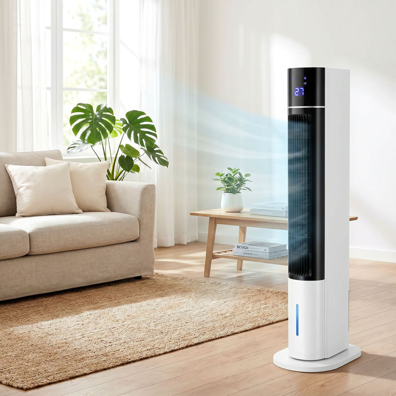 Atf-010l 3-in-1 Cooling Tower Fan With Humidifier & Air Purifier, 60w, Uk Plug