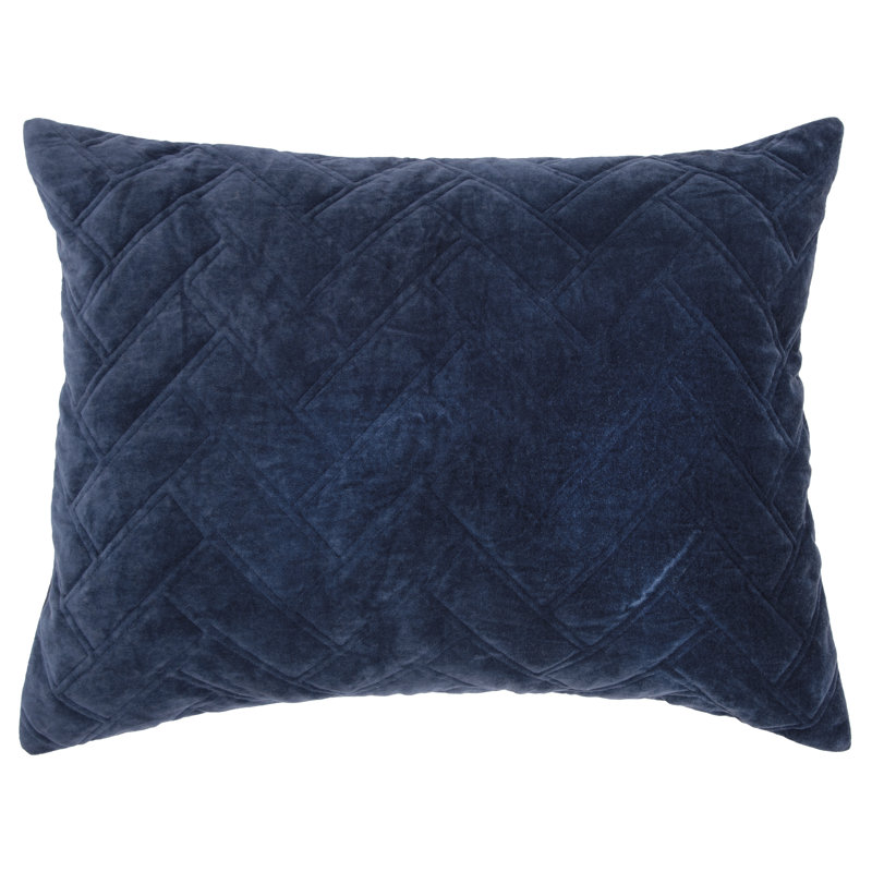 Taie décorative 100% coton Debbie, Très grand, Bleu