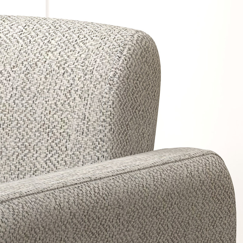 Fauteuil d'appoint rembourré Chien, Lin beige