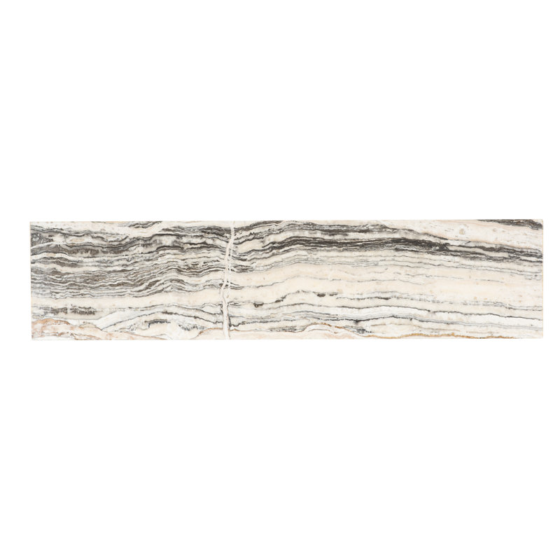 Onyx Console Table, Stainless Steel
