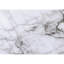 Table moderne 3 pièces - table basse et 2 tables de bout, finition blanche semblable au marbre, place en métal gris 3 pièces, semblable au marbre