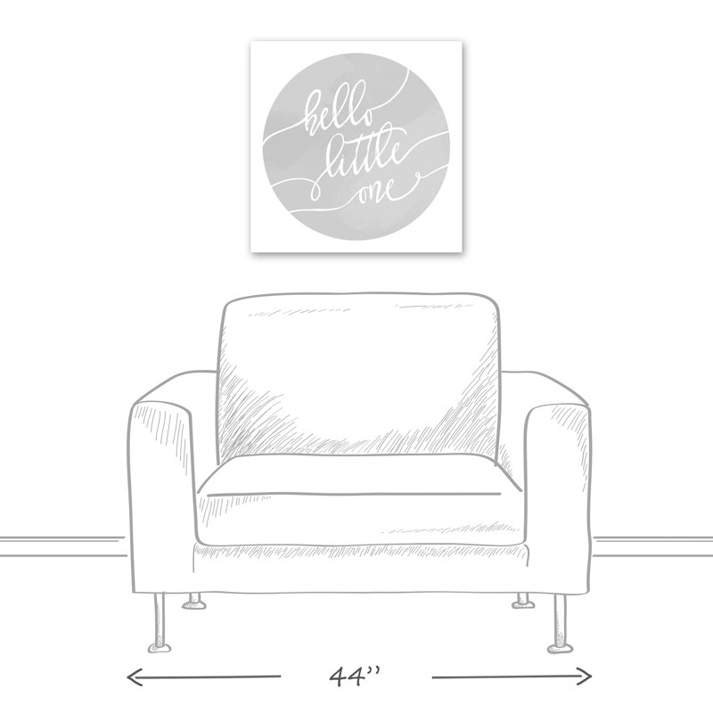 Art sur toile hello little one Algernon, H 20 po x l 20 po x P 1,25 po