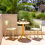 Table d'appoint d'extérieur ronde 23,6 po Giannie-332109064