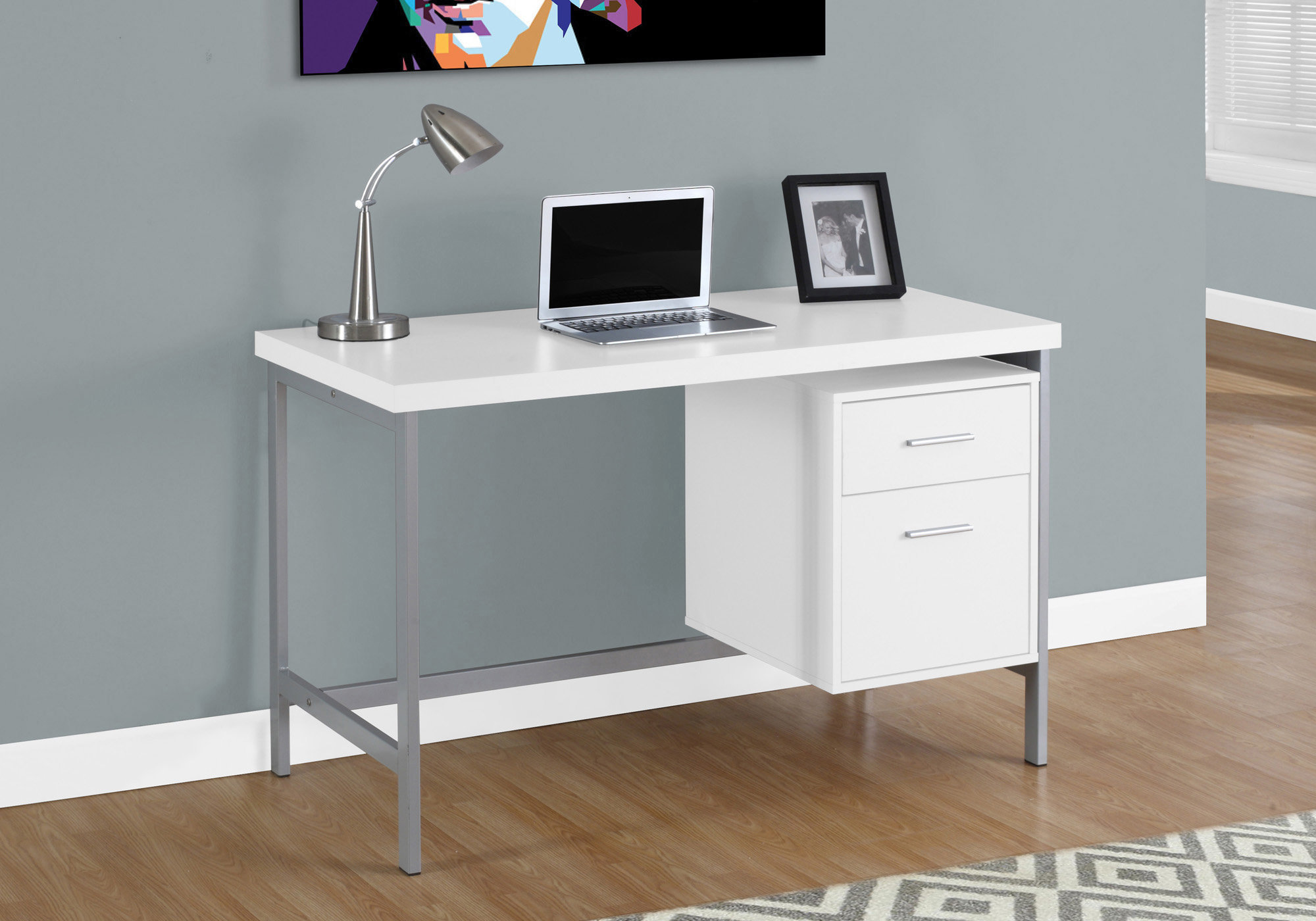 17 Stories Modern 48-Inch Computer Desk With Reversible Setup - Wayfair ...
