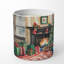 Bougie de Noël parfumée avec support en céramique