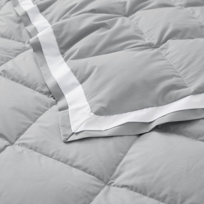 Édredon en duvet léger et rafraîchissant, Très grand lit, Gris