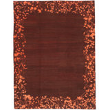 Starflowers Ii Hand-Knotted Area Rug in Raisin