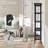 Industrial 5-Layer Bookshelf With Out-Stretched Legs