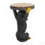 Tabouret de table d'appoint à piédestal 22,17 po H Black Dog