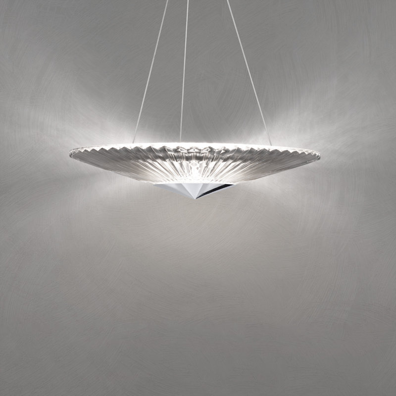 Origami 1 - Light LED Pendant, Aged Brass, 120" H x 19" W x 19" D