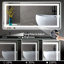Dokes Frameless Anti-Fog LED Lighted Dimmable Wall Mounted Bathroom Vanity Mirror-1075276671